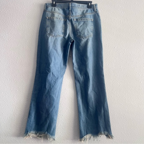 Free People Maggie Mid Rise Straight Jeans Size 27 - Picture 6 of 14